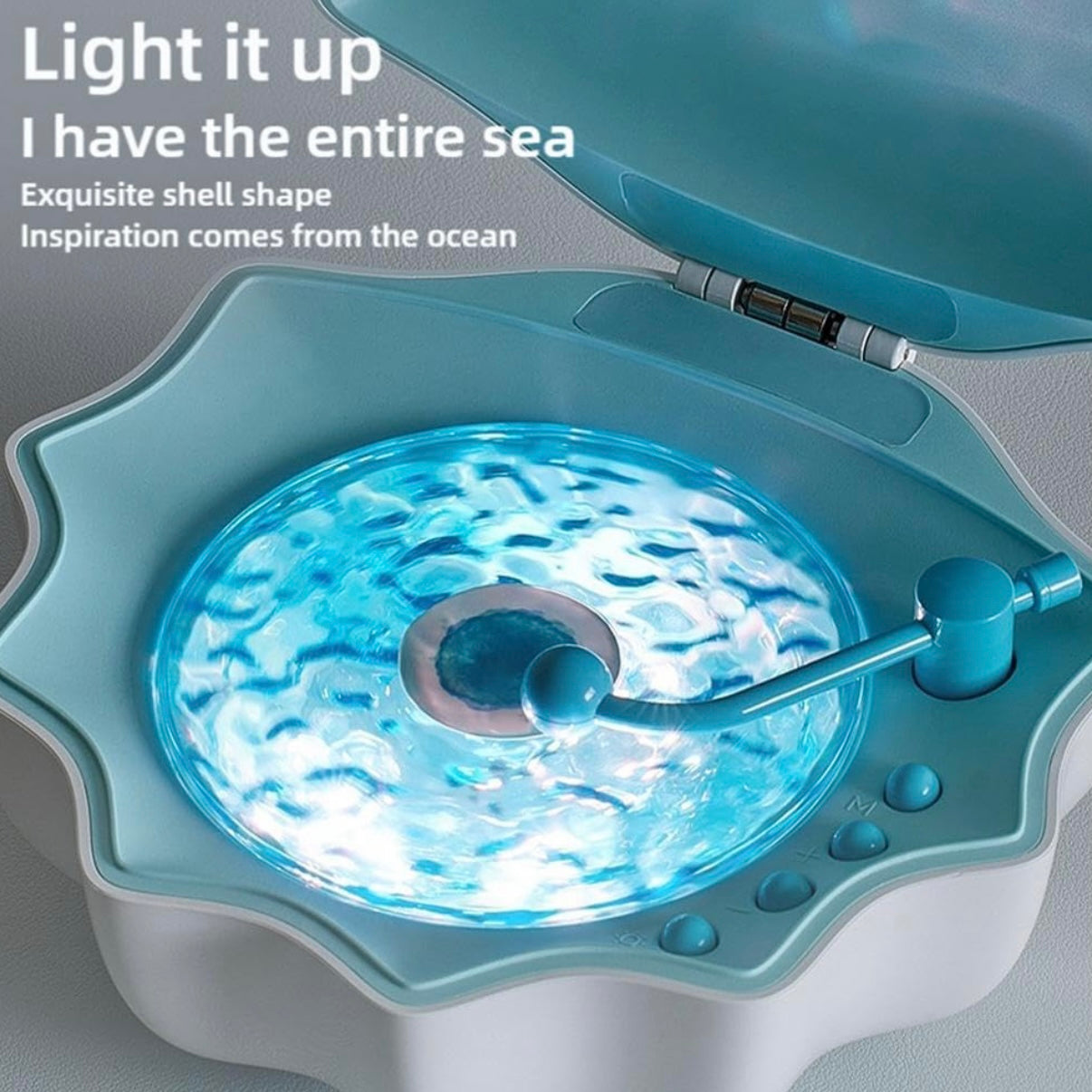 Noctra Shell™ Ocean Wave Projector Speaker