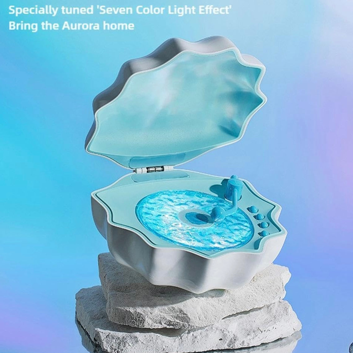 Noctra Shell™ Ocean Wave Projector Speaker