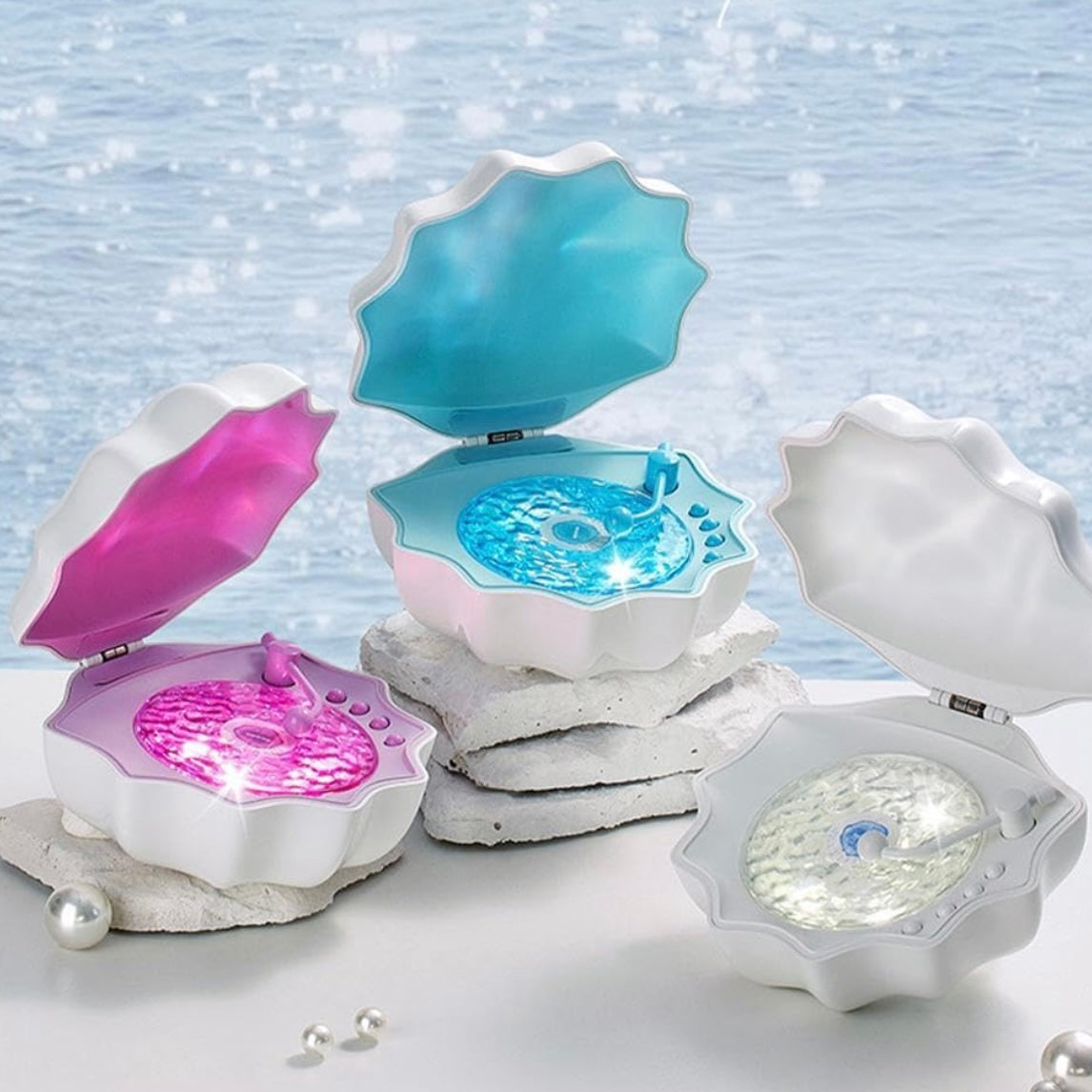 Noctra Shell™ Ocean Wave Projector Speaker